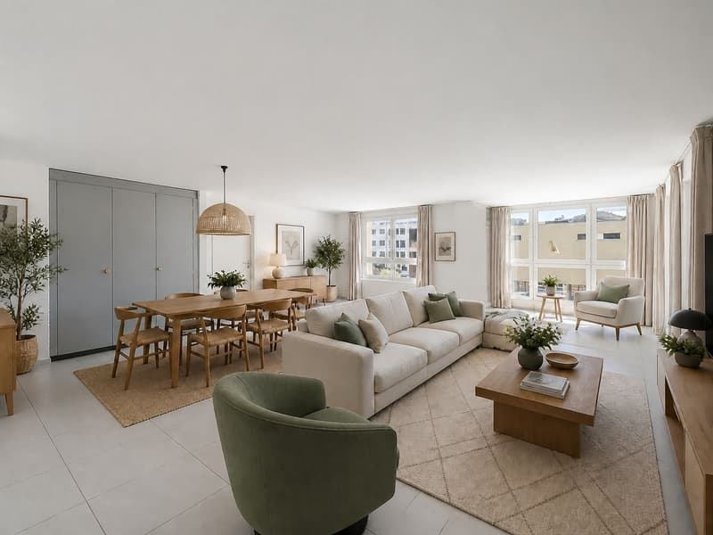 Lumière, espace et belle échappée sur le lac : un appartement rénové au dernier étage (3)