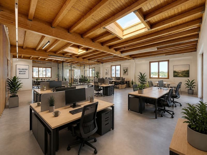 Surface commerciale de 207 m² d'un seul tenant, 2ème étage sans une seule marche, 3 places de parc extérieures comprises, libre de suite (2)