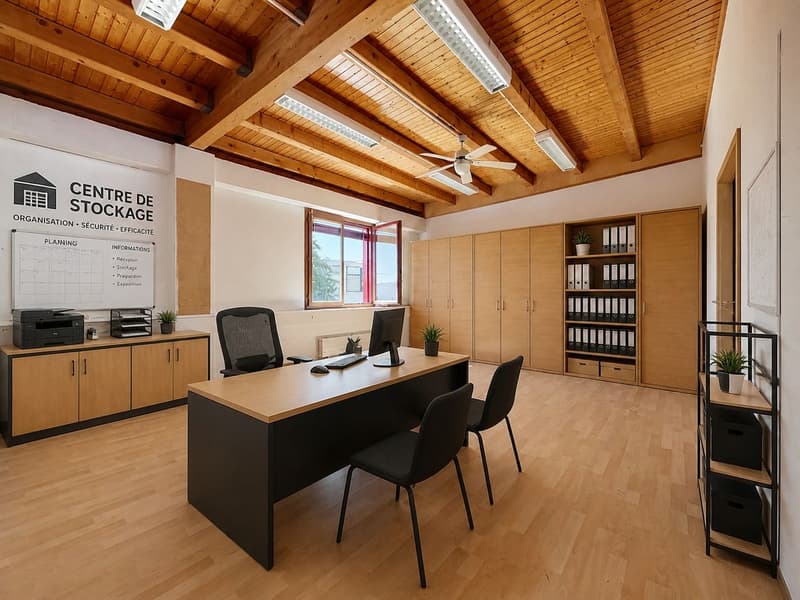 Surface commerciale de 207 m² d'un seul tenant, 2ème étage sans une seule marche, 3 places de parc extérieures comprises, libre de suite (8)