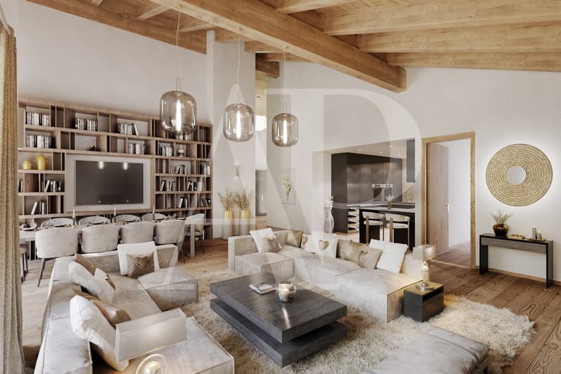 Attique alpin-chic d'exception au coeur de Champéry (3)