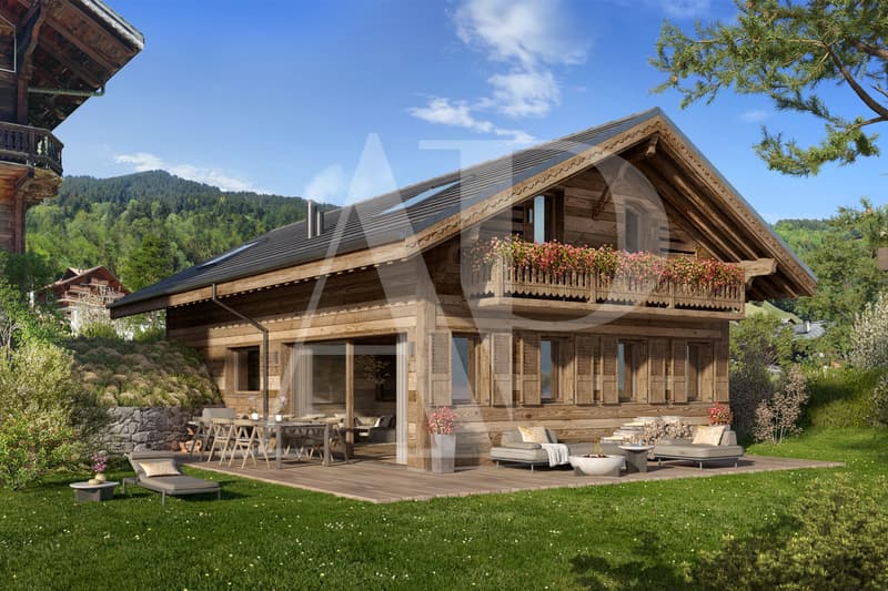 Magnifique chalet neuf sur plan au coeur de Champéry (1)