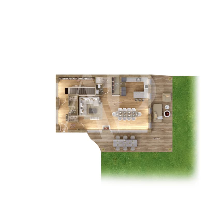 Magnifique chalet neuf sur plan au coeur de Champéry (3)