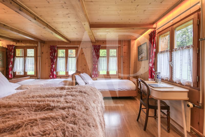 A VENDRE APPARTEMENT 5.5 PIECES  DANS UN CHALET AUTHENTIQUE (11)