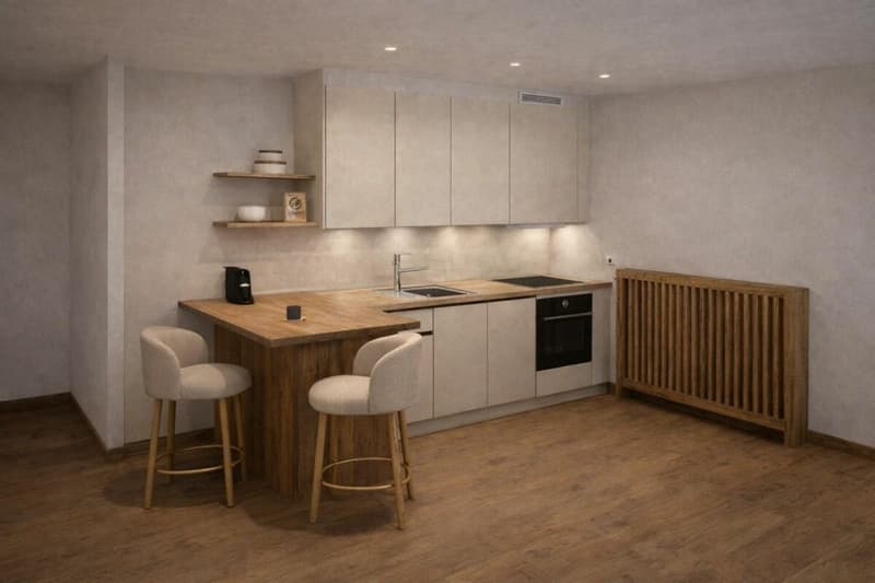 Kitchenette et espace repas