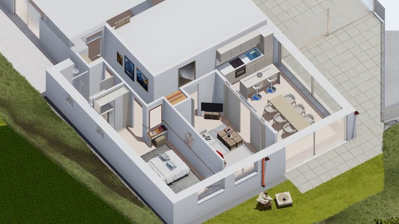 New 3.5-room apartment with terrace in Crans-Montana - Main residence (2)