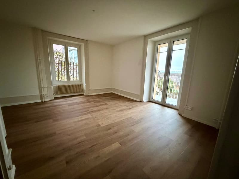 Charmant appartement de 3 pièces à Neuchâtel – Rez-de-chaussée surélevé avec balcon (1)
