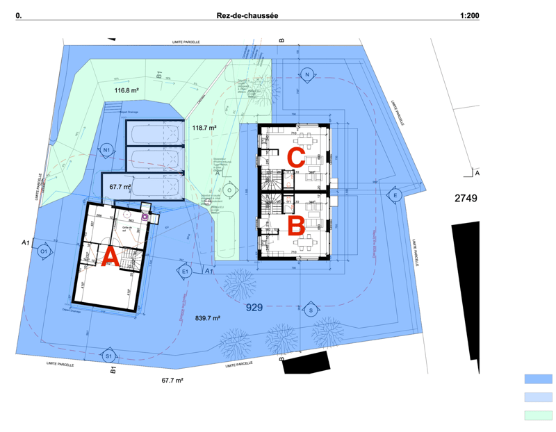 Villa mitoyenne excavée de 5,5 pcs et 157 m2 util., à Orbe, lot B. (2)