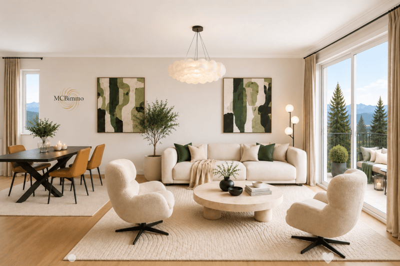 Wohnung mit 3.5 Zimmern Bergblick (1)
