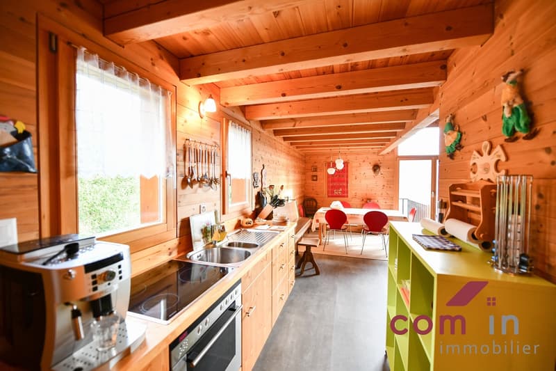 Val d'Hérens, beautiful 2002 chalet with breathtaking 180-degree view (4)