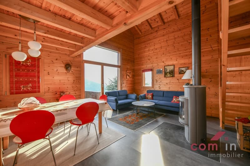 Val d'Hérens, beautiful 2002 chalet with breathtaking 180-degree view (6)