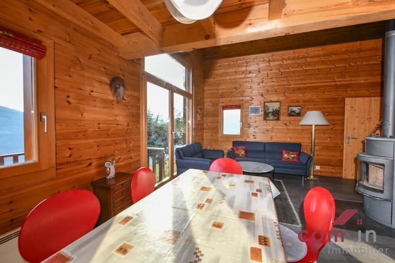 Val d'Hérens, beautiful 2002 chalet with breathtaking 180-degree view (7)