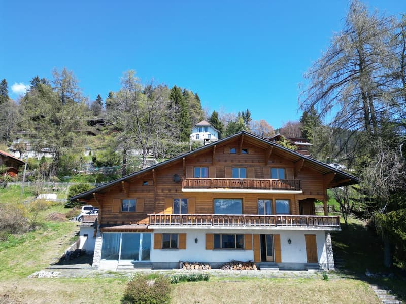 Large 9-room chalet with a pool in a very quiet area with a grand panoramic view (1)