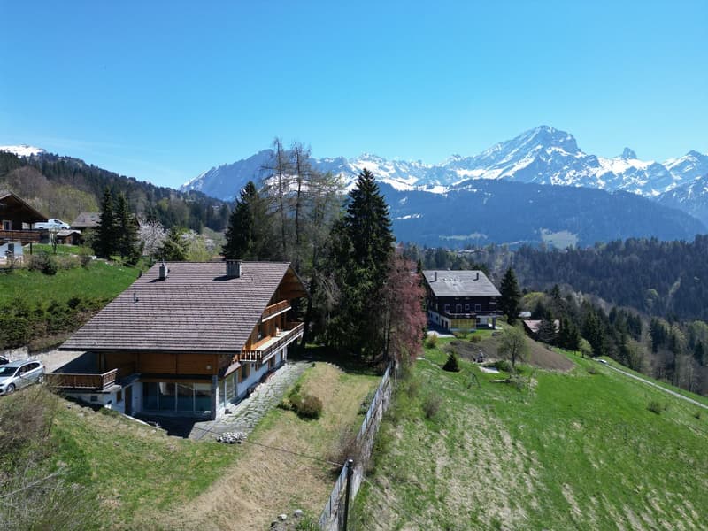 Large 9-room chalet with a pool in a very quiet area with a grand panoramic view (2)