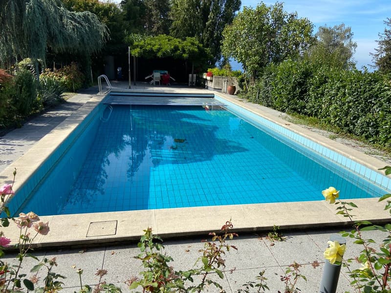 VILLA D'ARCHITECTE COMPOSEE DE 3 APPARTEMENTS AVEC UNE PISCINE ET UNE TRES BELLE VUE SUR LE LAC (6)