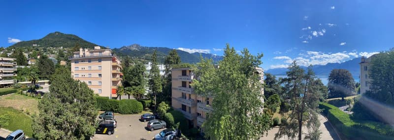 APPARTEMENT DE 1,5 PIECES AVEC TRES BONNE SITUATION ET BELLE VUE SUR LE LAC ET LES MONTAGNES (4)