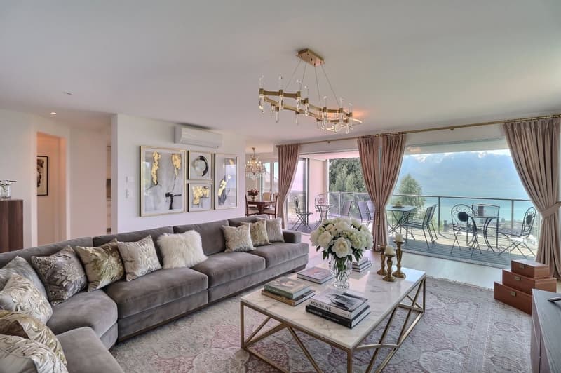 SUPERBE APPARTEMENT DE 4.5 PIECES A CHERNEX - MONTREUX AVEC TRES BELLE VUE PANORAMIQUE (1)