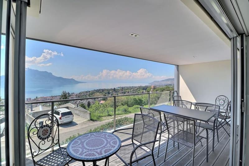 SUPERBE APPARTEMENT DE 4.5 PIECES A CHERNEX - MONTREUX AVEC TRES BELLE VUE PANORAMIQUE (5)