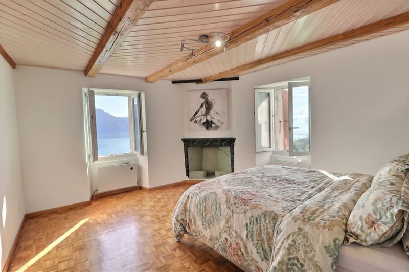 IMMEUBLE DE 4 APPARTEMENTS A RENOVER AVEC VUE PANORAMIQUE EXCEPTIONNELLE SUR LE LAC LEMAN ET LES ALPES (11)