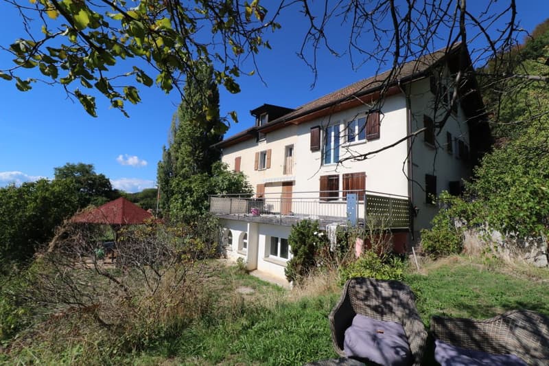 IMMEUBLE DE 4 APPARTEMENTS A RENOVER AVEC VUE PANORAMIQUE EXCEPTIONNELLE SUR LE LAC LEMAN ET LES ALPES (4)