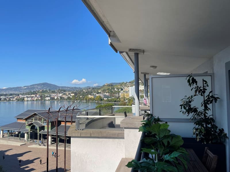SUPERBE ATTIQUE DE 4,5 PIECES AU CENTRE VILLE AVEC BELLE VUE SUR LE LAC (3)