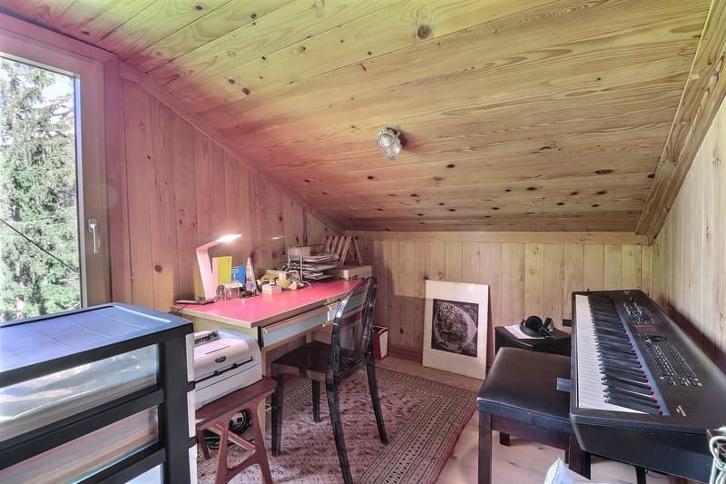 OBJET RARE - MAGNIFIQUE CHALET DE 4,5 PIECES A CAUX SUR MONTREUX AVEC TRES BELLE VUE SUR LES MONTAGNES (13)
