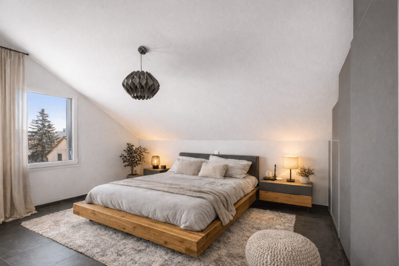 Dachgeschoss von 97m2 mit Balkon und Garten in Sugiez (4)