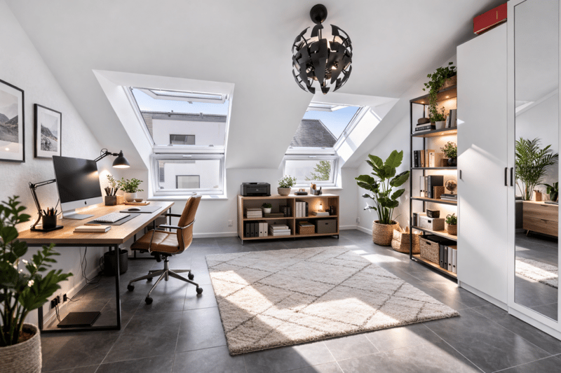 Dachgeschoss von 97m2 mit Balkon und Garten in Sugiez (5)