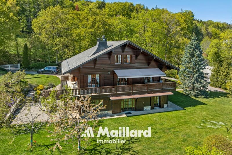 Exceptional master house in Arzier-Le Muids: lake and Alps panorama, absolute calm (1)