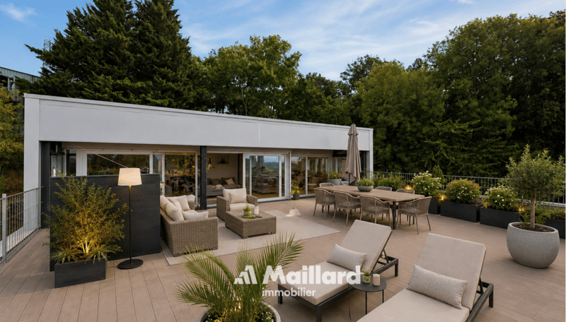 Superbe attique contemporain doté d'une terrasse privative de plus de 100 m² (2)