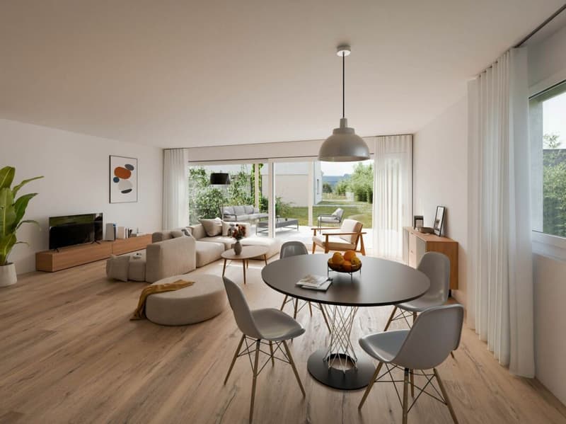 Portes ouvertes dès le mercredi 19 août tous les mercredis entre 16h00 et 18h00 et tous les samedis de 10h00 à 12h00 - Villa de 5.5 pièces avec jardin, terrasse et terrasse en attique - Bevaix | … (7)