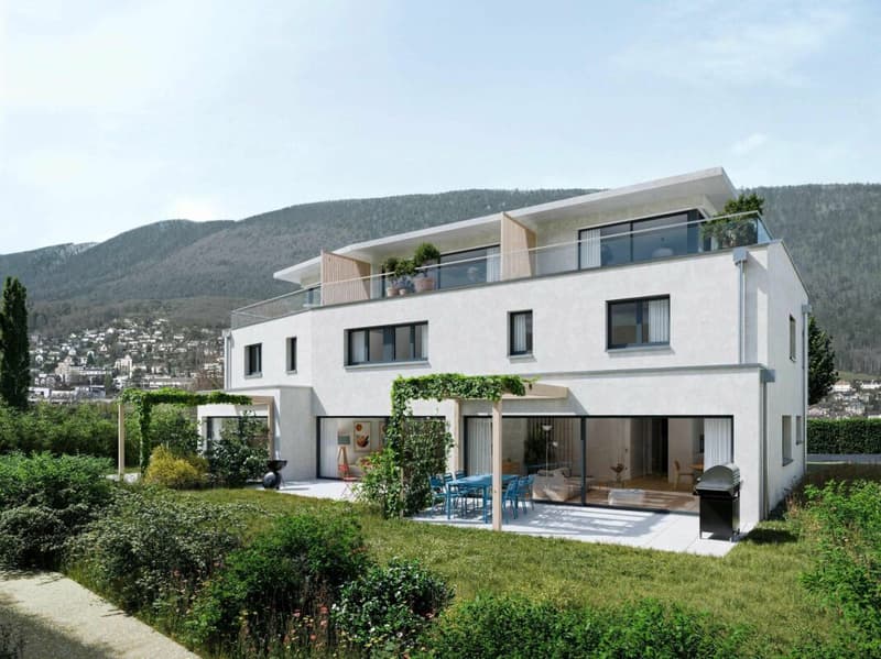 Portes ouvertes dès le mercredi 19 août tous les mercredis entre 16h00 et 18h00 et tous les samedis de 10h00 à 12h00 - Villa de 5.5 pièces avec jardin, terrasse et terrasse en attique - Bevaix | … (2)