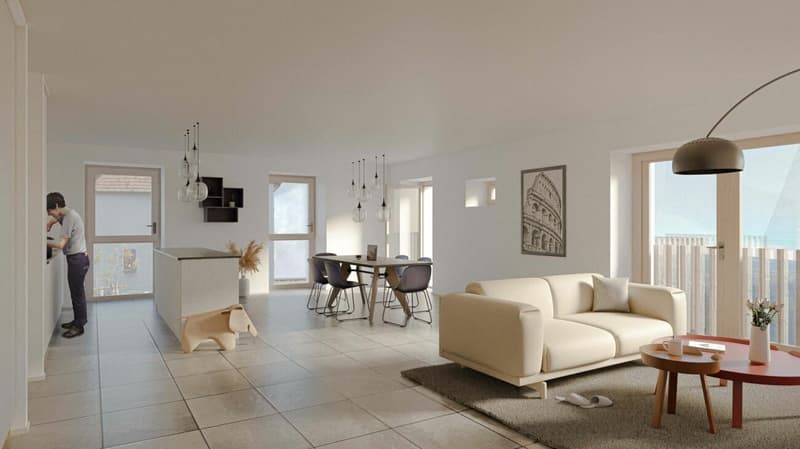 Cronay - Appartement neuf de 5,5 pièces avec grande terrasse et espace extérieur privatif (4)