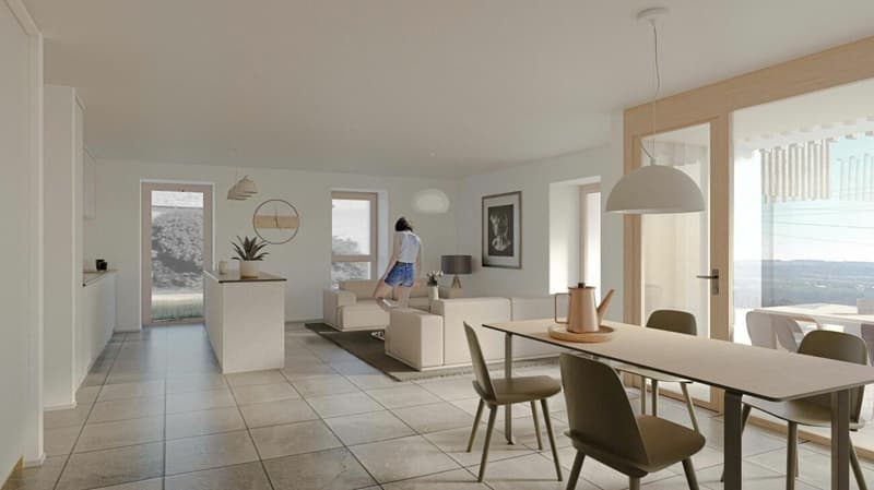 Cronay - Appartement neuf de 5,5 pièces avec grande terrasse et espace extérieur privatif (7)