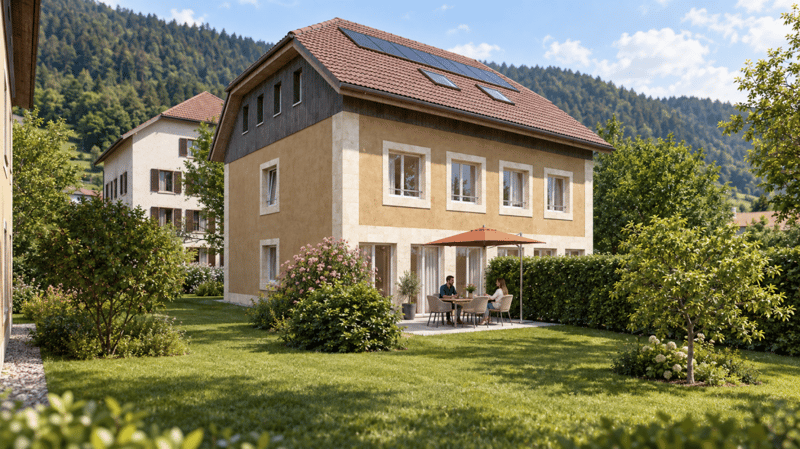 Villa mitoyenne 5.5 pièces avec jardin - Boveresse | Lot M (2)