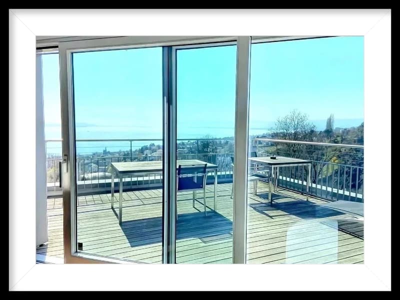 Modern attic in Lutry with panoramic view (11)