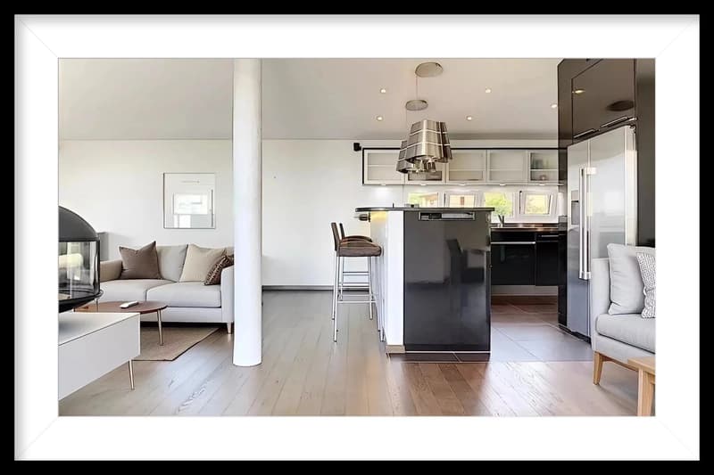 Modern attic in Lutry with panoramic view (4)