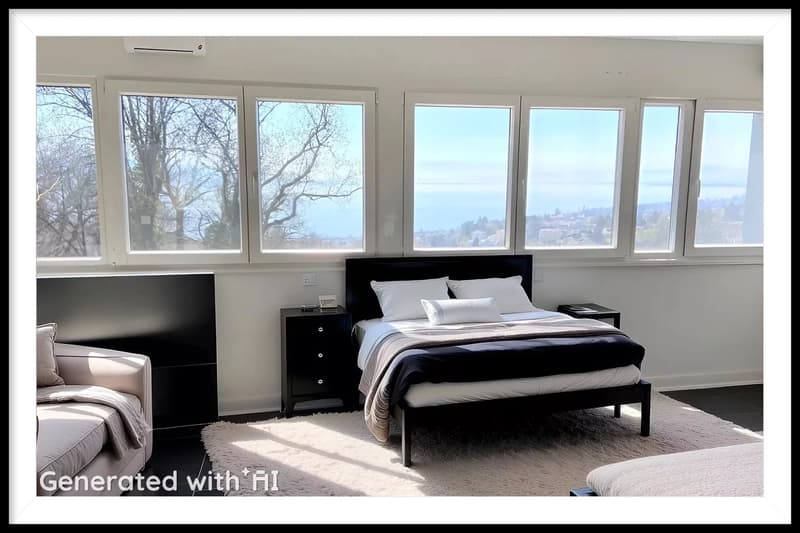 Modern attic in Lutry with panoramic view (9)
