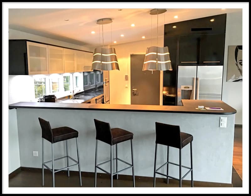 Modern attic in Lutry with panoramic view (12)