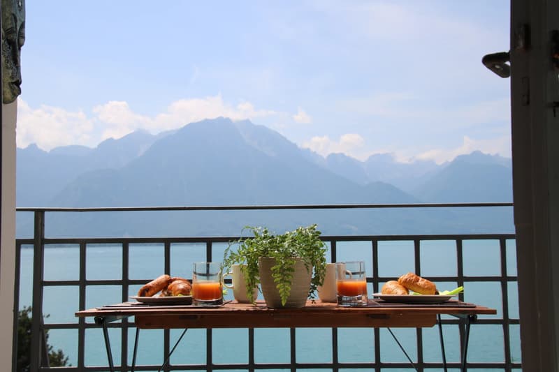 Wohnung in erster Reihe am Seeufer mit atemberaubendem Blick (3)