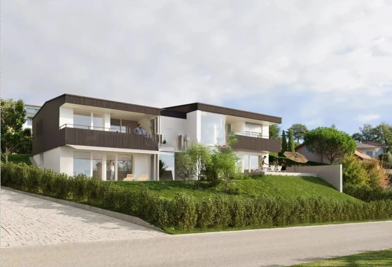Superbe duplex moderne avec jardin et vue sur le lac (2)