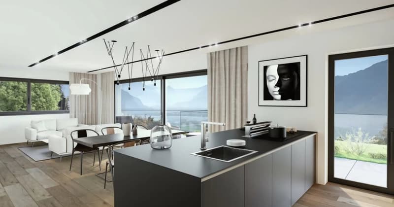 Appartement rez de chaussée neuf, vue lac imprenable (11)