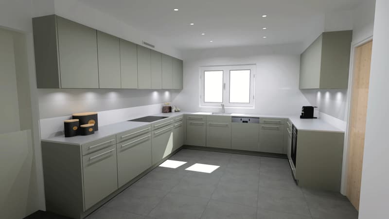 Nouvelle cuisine - Perspective 3D