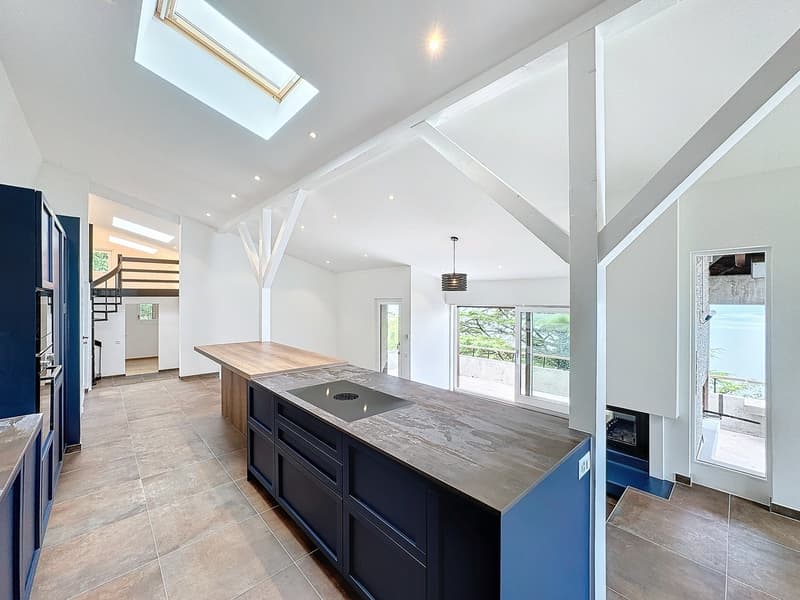 Situation unique - Magnifique villa rénovée avec jardin et vue lac (5)