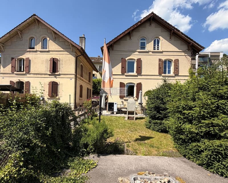 Charme et authenticité: ancienne villa Suchard avec jardin et garage (1)