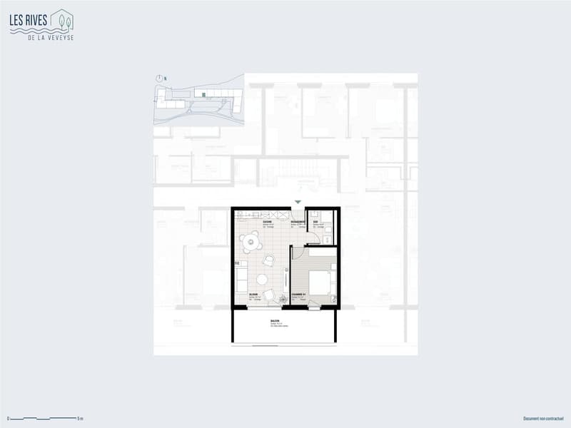 2.5 pièces neuf avec grand balcon de 18 m² - Châtel-Saint-Denis (2)