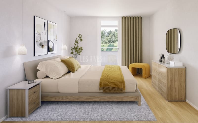 2.5 pièces neuf avec grand balcon de 18 m² - Châtel-Saint-Denis (5)