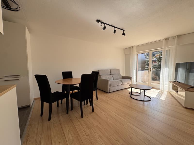 Bello appartamento arredato di 2,5 locali con balcone a Brent (3)