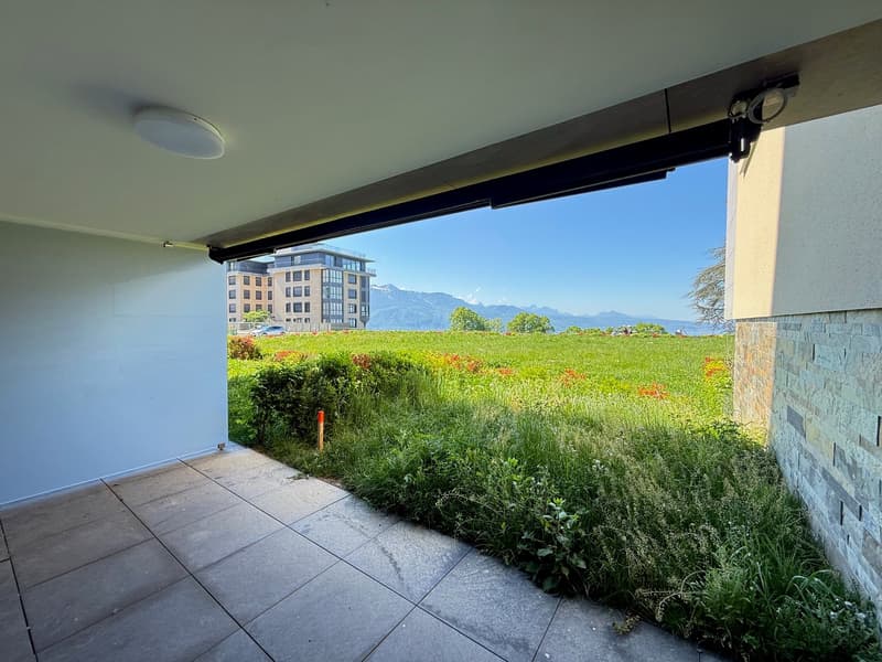 Bello 3.5 locali nuovo con terrazza & giardino in residenza con piscina (4)
