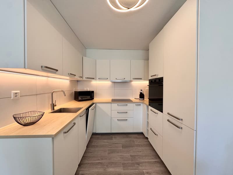 Bello appartamento arredato di 2,5 locali con balcone a Brent (4)