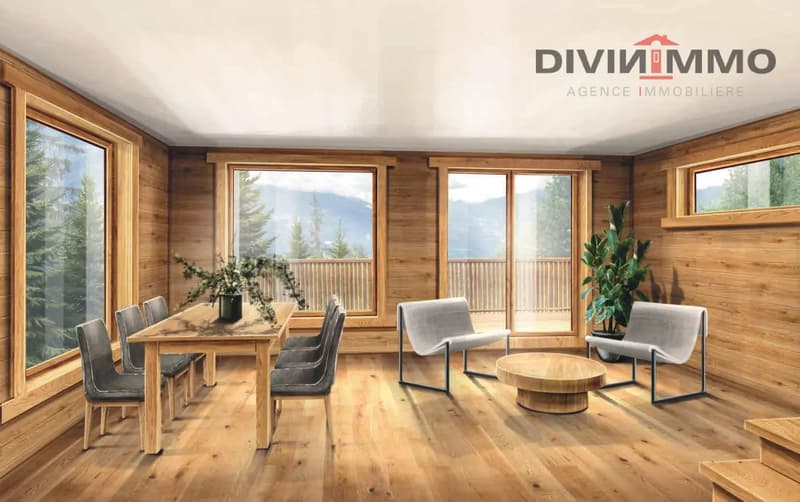 Superbe chalet luxueux de 4.5 pièces sur les hauts de Savièse (9)